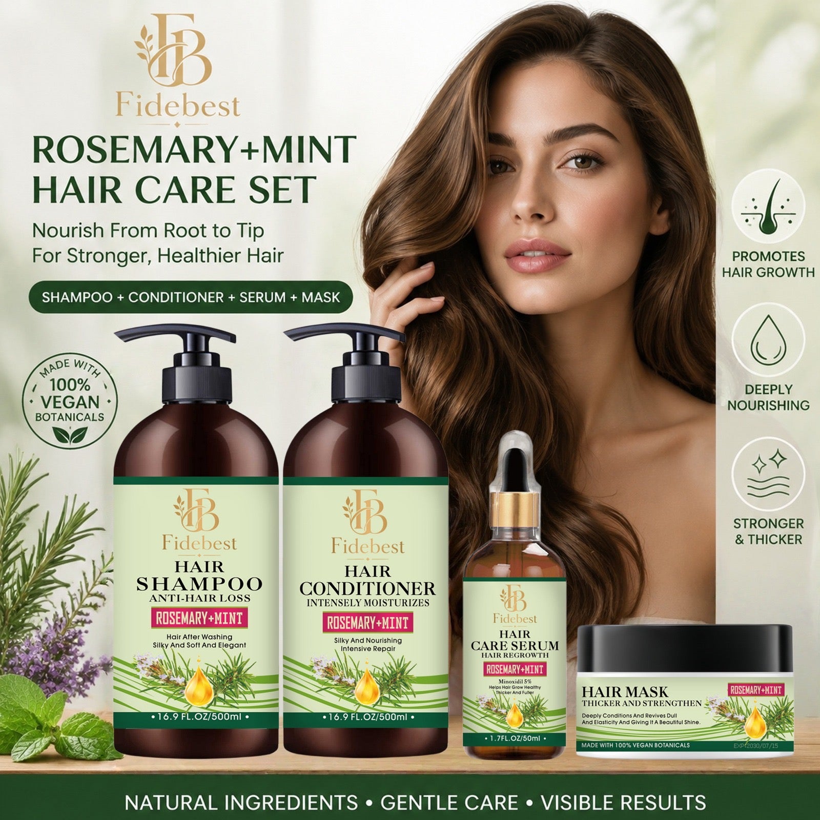 Shampoo Conditioner Hair Mask And Hair oil set