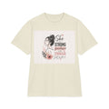 Inspirational Women’s T-Shirt — "She is Strong, Fearless and Enough" Floral Graphic