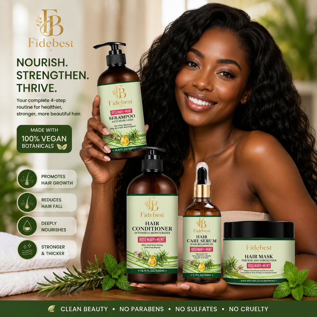 Shampoo Conditioner Hair Mask And Hair oil set